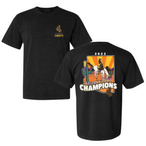 WYOMING 2023 ARIZONA BOWL CHAMPS SHIRT Wyoming Cowboys