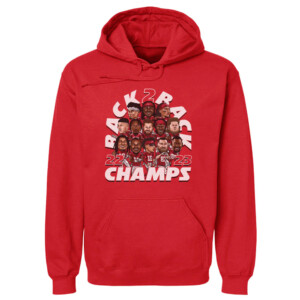 BACK 2 BACK 2023 CHAMPIONS ROSTER CARICATURE SHIRT Super Bowl LVIII Champions , Kansas City Chiefs