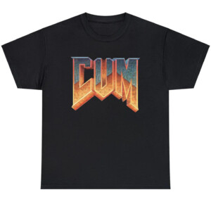 CUM SHIRT Funny Doom Logo, Game, Gamer