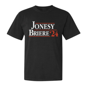 JONESY BRIERE 2024 SHIRT Keith Jones, Daniel Briere, Philadelphia Flyers