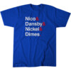 NICO & DANSBY & NICKEL & DIMES SHIRT Nico Hoerner, Dansby Swanson, Chicago Cubs