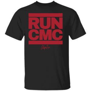 RUN CMC SHIRT Christian McCaffrey, 2023 NFC Champions, San Francisco 49ers