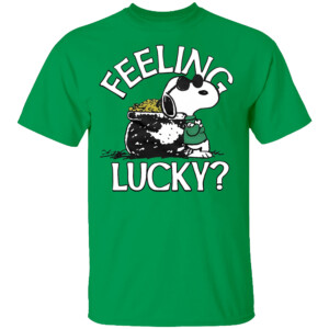 SNOOPY FEELING LUCKY SHIRT St Patrick's Day
