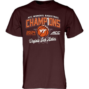 2024 ACC Women's Basketball Regular Season Champions Shirt Virginia Tech Hokies