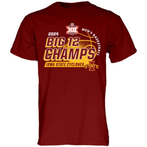2024 Big 12 Men's Basketball Conference Tournament Champions Locker Room Shirt Iowa State Cyclones