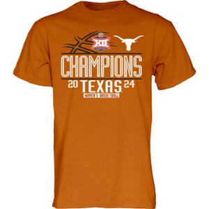 2024 Big 12 Women's Basketball Conference Tournament Champions Locker Room Shirt Texas Longhorns