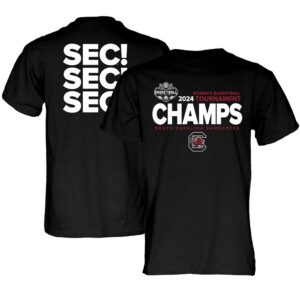 2024 SEC Women's Basketball Conference Tournament Champions Locker Room Shirt South Carolina Gamecocks