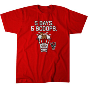5 DAYS 5 SCOOPS SHIRT NC State Basketball, NC State Wolfpack