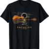 America Guitar Totality 04 08 24 Total Solar Eclipse 2024 T Shirt