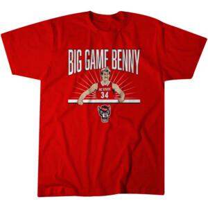BIG GAME BENNY SHIRT Ben Middlebrooks, NC State Basketball, NC State Wolfpack