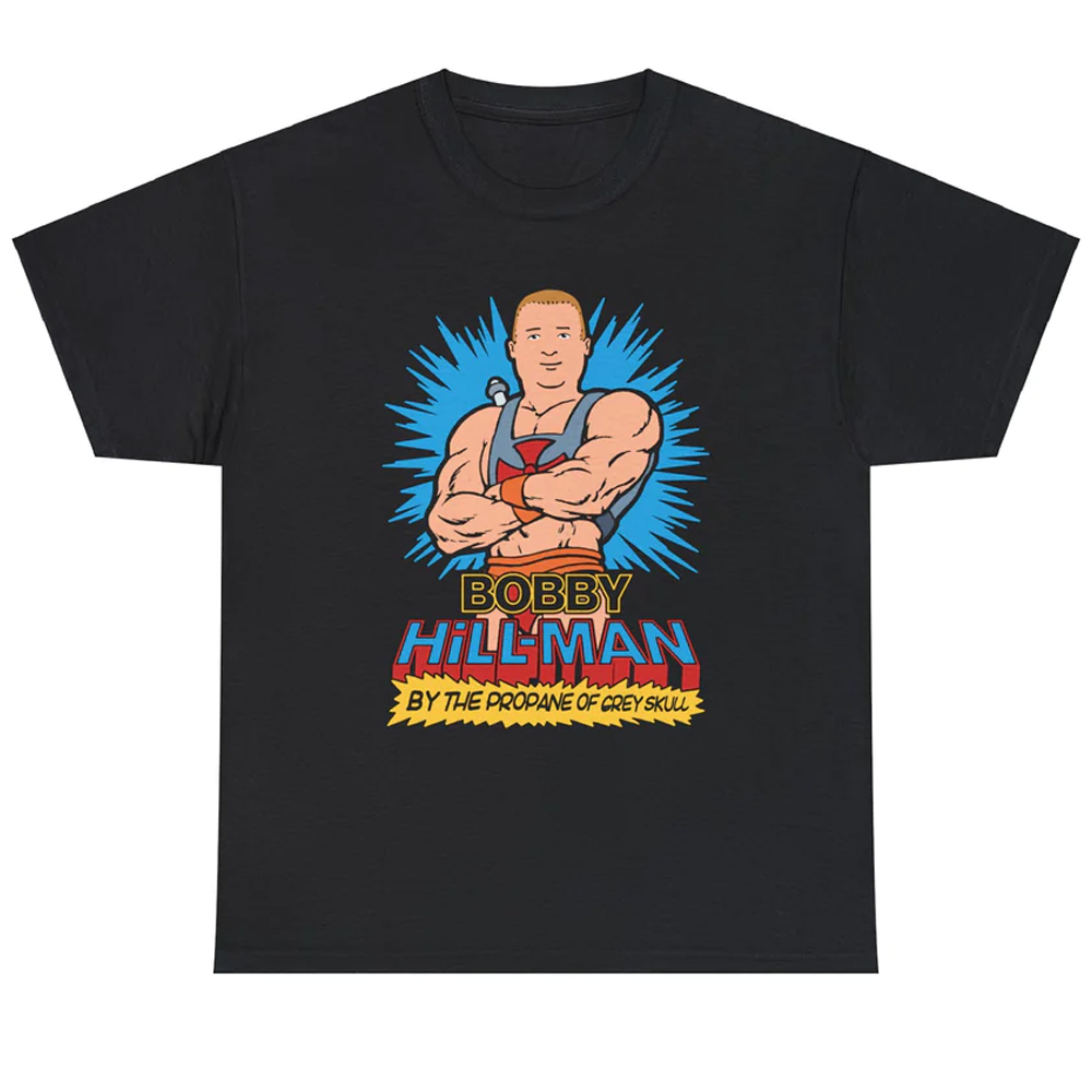 Bobby Hill-Man By The Propane of Grey Skull Shirt Bobby Hill Man By The Propane of Grey Skull Shirt