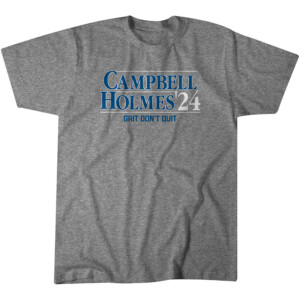 CAMPBELL HOLMES '24 GRIT DON'T QUIT SHIRT Dan Campbell, Brad Holmes, Detroit Lions
