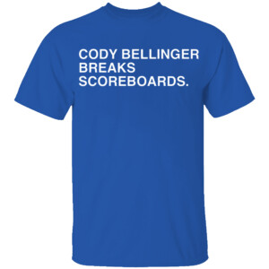 CODY BELLINGER BREAKS SCOREBOARDS SHIRT Chicago Cubs