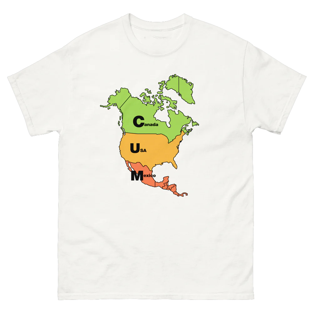 CUM MAP SHIRT Funny North America Countries, Canada, USA, Mexico CUM MAP SHIRT Funny North America Countries, Canada, USA, Mexico