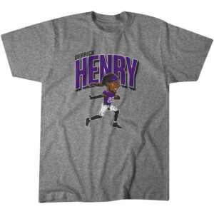 DERRICK HENRY CARICATURE SHIRT Derrick Henry, Baltimore Ravens