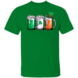 Irish Beer Ireland Flag St Patricks Day Men Women Leprechaun T Shirt