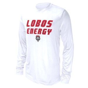 LOBOS ENEGY SHIRT 2024 On Court Bench Energy, New Mexico Lobos