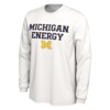 MICHIGAN ENEGY SHIRT 2024 On Court Bench Energy, Michigan Wolverines