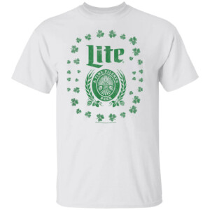 Miller Lite St. Patrick's Day A Fine Pilsner Beer Distressed T Shirt