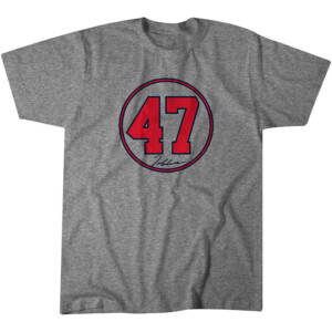 NUMBER CIRCLE #47 SIGNATURE SHIRT Tom Glavine, Atlanta Braves
