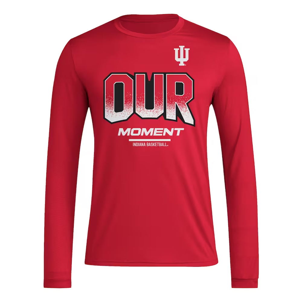 OUR MOMENT ENEGY SHIRT 2024 On-Court Bench Energy, Indiana Hoosiers OUR MOMENT ENEGY SHIRT 2024 On Court Bench Energy, Indiana Hoosiers