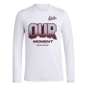 OUR MOMENT ENEGY SHIRT 2024 On Court Bench Energy, Mississippi State Bulldogs