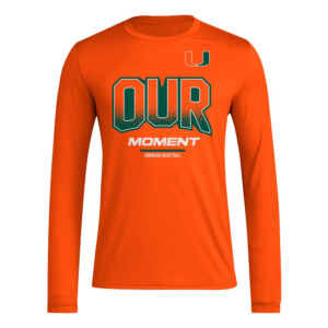 OUR MOMENT ENERGY SHIRT 2024 On Court Bench Energy, Miami Hurricanes1