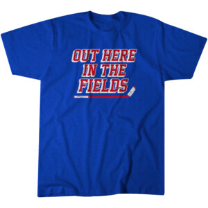 OUT HERE IN THE FIELDS SHIRT New York Rangers