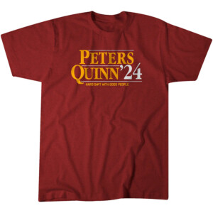 PETERS QUINN '24 SHIRT Adam Peters, Dan Quinn, Washington Commanders