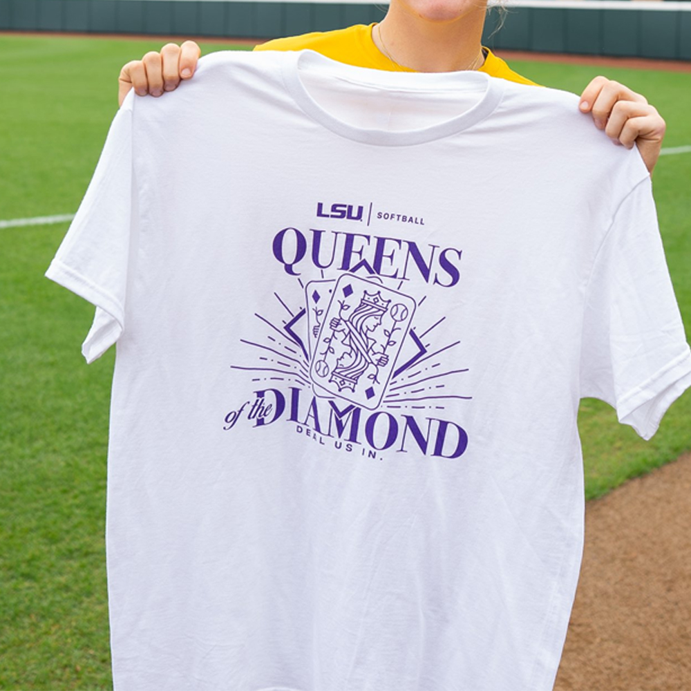 Queens of the Diamond - Deal Us In Shirt Maddie McKee, LSU Softball, LSU Tigers Queens of the Diamond Deal Us In Shirt Maddie McKee, LSU Softball, LSU Tigers