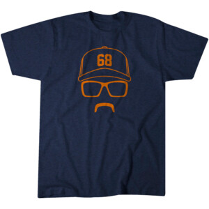 REC SPECS AND STACHE SHIRT Jonathan Patrick France, Houston Astros