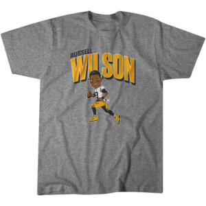 RUSSELL WILSON CARICATURE SHIRT Russell Wilson, Pittsburgh Steelers