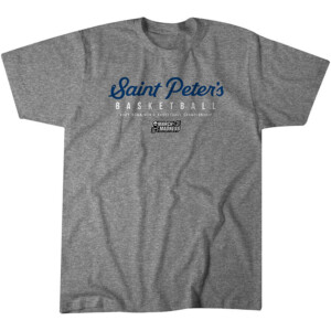SAINT PETER'S 2024 NCAA TOURNAMENT SHIRT 2024 NCAA Men's Basketball Championship, Saint Peter's Peacocks