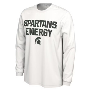 SPARTANS ENEGY SHIRT 2024 On Court Bench Energy, Michigan State Spartans