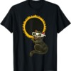 Solar Eclipse Funny Cat Eclipse Glasses 04 08 2024 T Shirt