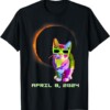 Solar Eclipse TShirt 2024 Cat Wearing Solar Eclipse Glasses T Shirt