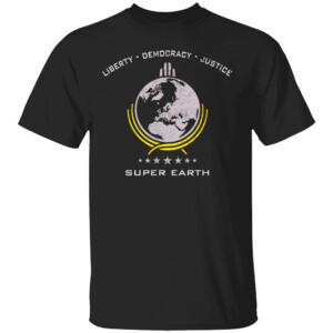 Super Earth Diving Into Hell For Liberty Shirt Helldivers II, Sony PlayStation Game