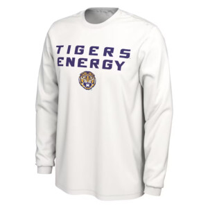 TIGERS ENEGY SHIRT 2024 On Court Bench Energy, LSU Tigers
