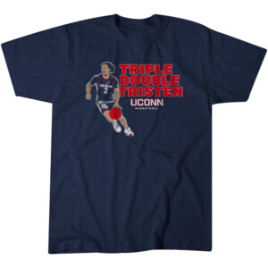 TRIPLE DOUBLE TRISTEN SHIRT Tristen Newton, UCONN Basketball, UConn Huskies
