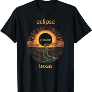 Texas Eclipse April 8 2024 04.08.2024 Texas Solar Eclipse T Shirt