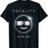 Total Solar Eclipse 04 08 2024 Totality Boys Girls Kids T Shirt
