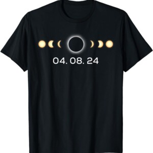 Total Solar Eclipse 04. 08. 2024 Totality Phases T Shirt