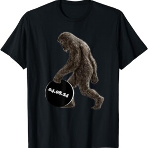 Total Solar Eclipse 04.08.2024 Bigfoot Funny Shirt