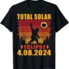 Vintage Total Solar Eclipse 04.08.2024 Sasquatch Bigfoot T Shirt