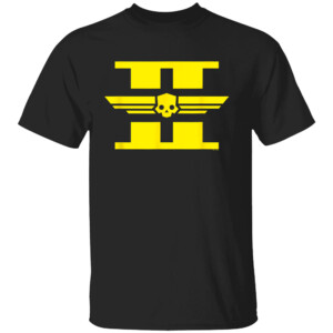 Yellow Icon Logo Shirt Helldivers II, Sony PlayStation Game