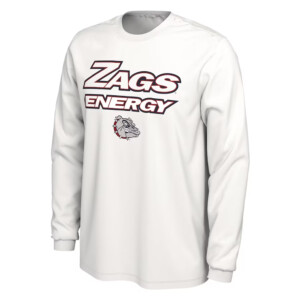 ZAGS ENEGY SHIRT 2024 On Court Bench Energy, Gonzaga Bulldogs