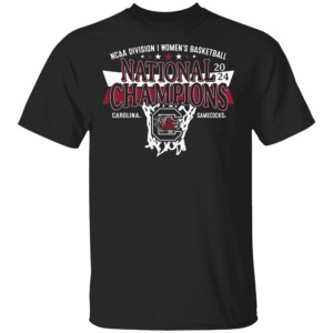 2024 NCAA Women's Basketball National Champions T Shirt South Carolina Gamecocks