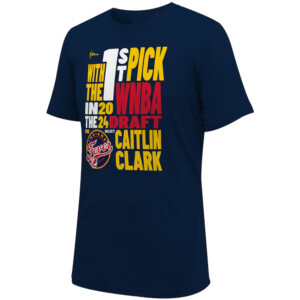 2024 WNBA Draft First Pick Verbiage Shirt Navy, Caitlin Clark, Indiana Fever