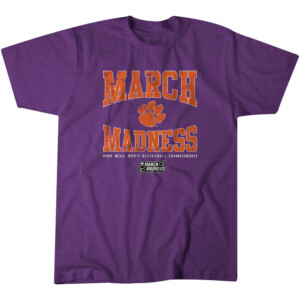 CLEMSON MEN'S BASKETBALL SHIRT 2024 NCAA MEN'S BASKETBALL CHAMPIONSHIP, Clemson Tigers
