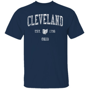 Cleveland Ohio OH T Shirt Vintage Retro Sports